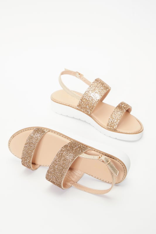 Diamante hot sale flatform sandals