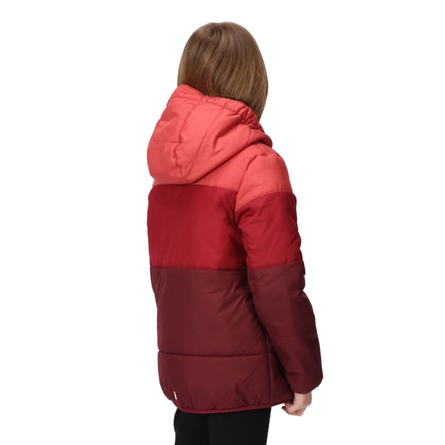 Material: 100% Polyester. Filling: Heavyweight. Design: Contrast, Logo. Fabric Technology: DWR Finish, Heavyweight, Insulating, Thermo-Guard, Weather Resistant. Neckline: Hooded. Inner Zip Guard, Padded. Sleeve-Type: Long-Sleeved. Cuff: Stretch Binding. Hood Features: Elasticated, Grown On Hood. Pockets: 2 Side Pockets, Zip. Fastening: Full Zip. Hem: Stretch Binding. Please Note: Printed Name Label up to Age 8.
