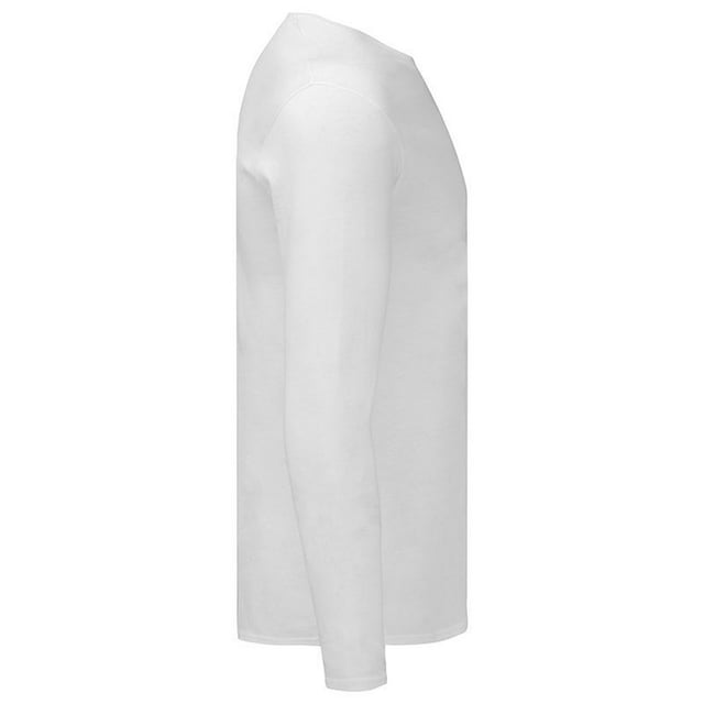 Fabric: Ringspun Cotton. Design: Plain. Neckline: Crew Neck. Sleeve-Type: Long-Sleeved. Fastening: Pull-On. Lightweight, Soft Touch, Tearaway Label. Length: R.