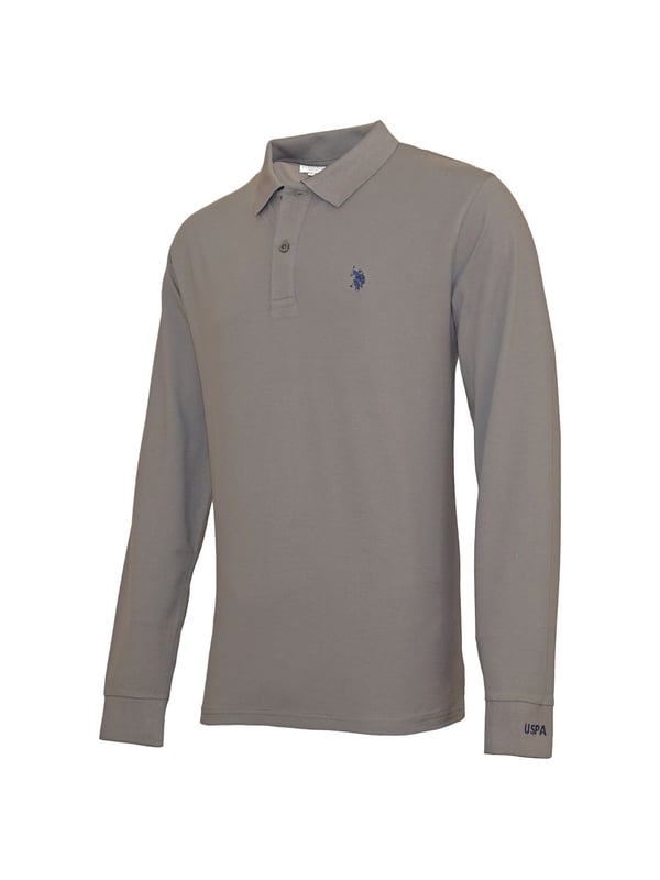 Effen polo met lange mouwen voor heren van U.S.Polo Assn.