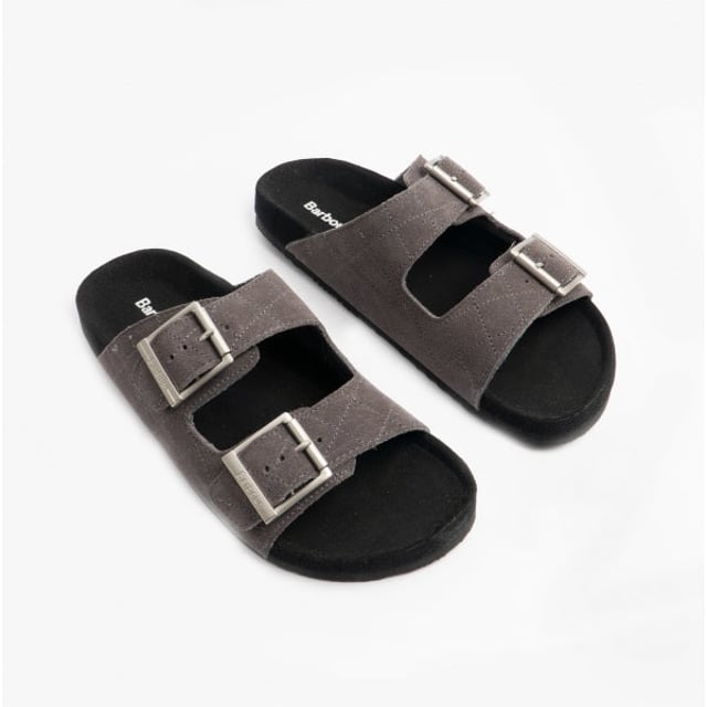 Barbour Barbour EDDIE Mens Suede Mule Slippers Dark Grey

 Upper Material: Suede

Lining Material: Nylon

Sole Material: Synthetic

Closure/Fastening: Slip-On

Features: Comfort,Breathable

Toe Shape: Round

Shoe Width: Regular

Item Weight: 0.5 KG

Heel Height: Flat (Under 2.5cm)

Slipper Style: Mule

Gift Boxed: No
Product Code: MHF0005GY98