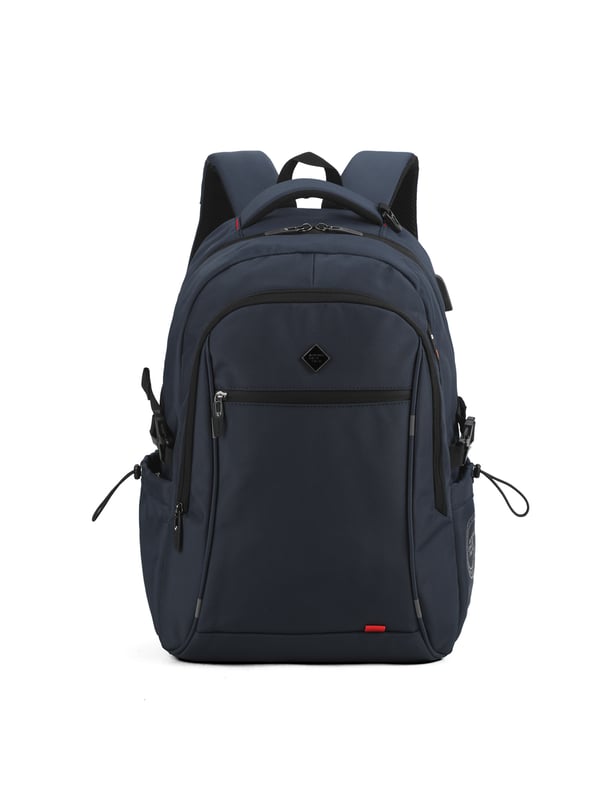 Mochila unisex. El cierre es con cremallera. Los bolsillos internos son bolsillos multifuncionales. Los bolsillos exteriores son dos frontales con cremallera y dos laterales abiertos. Falta la correa para el hombro. El asa es de tela. Hay un compartimento interno. El material exterior es poliéster. Internamente está forrado en poliéster. Medidas: 34x16x48 cm. Producto de moda