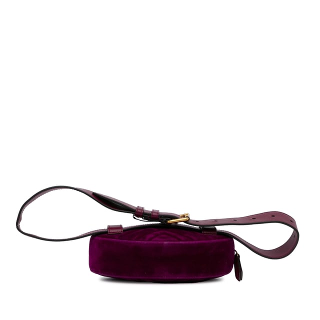 Gucci velvet bag purple top