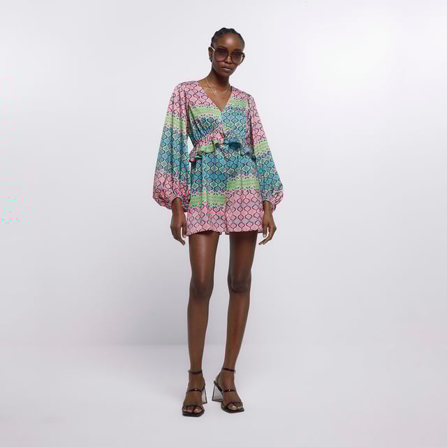 River island shop petite playsuit
