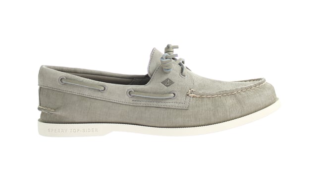 Womens gray discount sperry shoes
