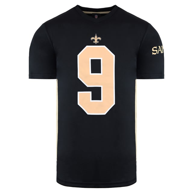 Fanatics NFL New Orleans Saints Drew Brees  Black Mens T-Shirt MN06573DB