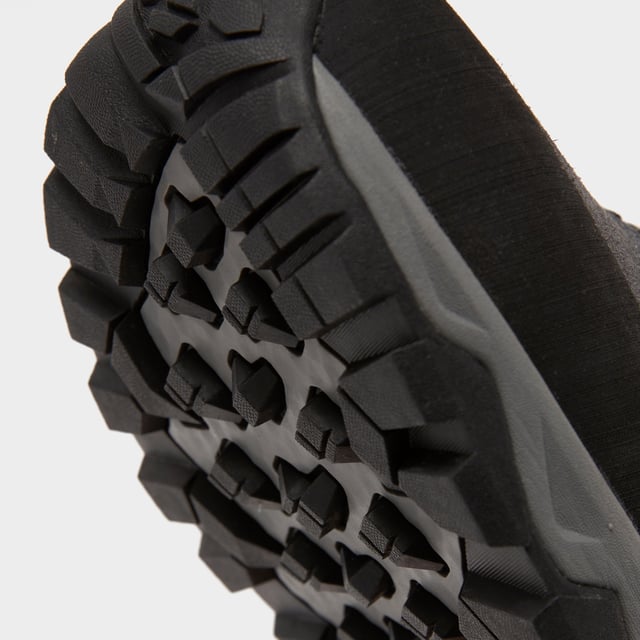 These highly breathable walking shoes are made with quality suede uppers for flexible comfort. They're extremely supportive, helping to reduce aches and pains over long distances. They're protected against wet conditions by a waterproof membrane and can handle all terrains thanks to the Vibram outsole and rubber toe counter. - Waterproof and breathable membrane - keeps out rain and puddle splashes - Suede Upper with scratch rubber toe counter to deflect debris - External heel support - cradles the foot for comfort and support - High-grip Vibram outsole - durability and performance - Ortholite insole - industry-leading comfort - Rear pull loop - Colour: Black/grey/green