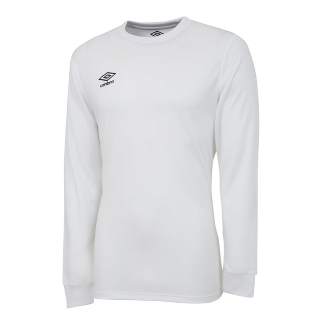 100% Polyester. Gewebetechnik: Atmungsaktiv, Schnelltrockend. Gewebe: Trikot, Mikronetzgewebe. Design: Logo. Passform: Regulär. Rundhalsausschnitt, gerippt. Langärmlig.