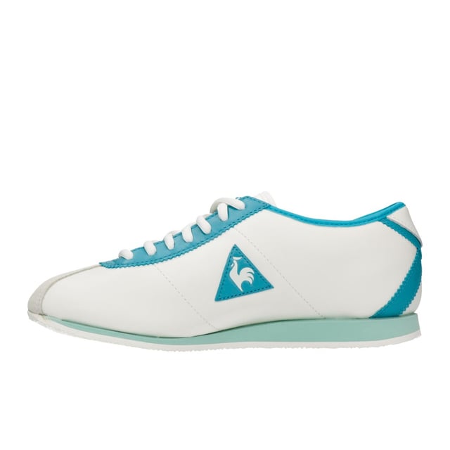 Le Coq Sportif Malchmallow Lace-Up White Leed de cuero para mujeres 1711432