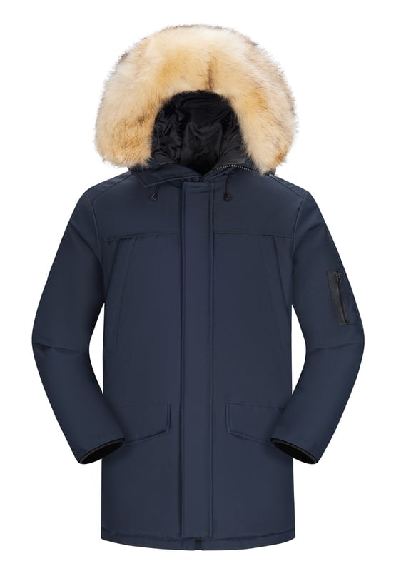 Parka Subprime para hombre. La parka está hecha de poliéster de alta calidad y tiene un cálido forro interior. Ideal para los fríos meses de invierno. El cuello es de piel sintética y es desmontable.  Marca: SubprimeNombre del modelo: Parka TommyCategoría: abrigo de invierno para hombreMateriales: poliésterColor: azul