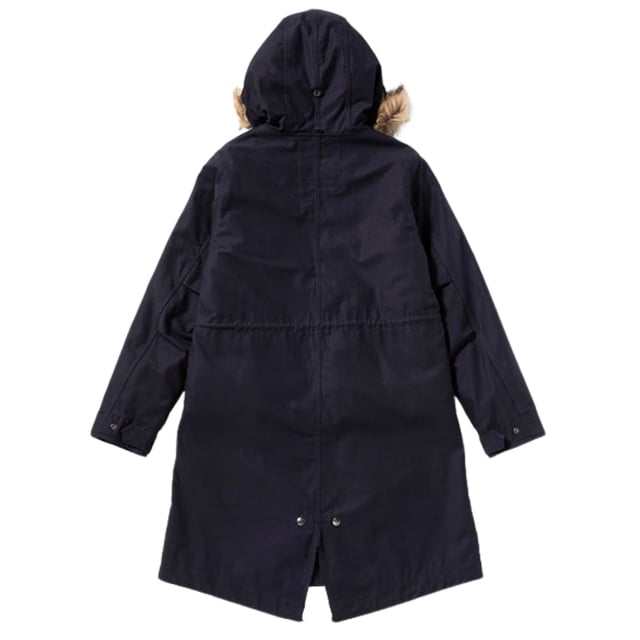Fred Perry Hooded Zip-In Liner Parka 2 In 1 Navy Blue Jacket