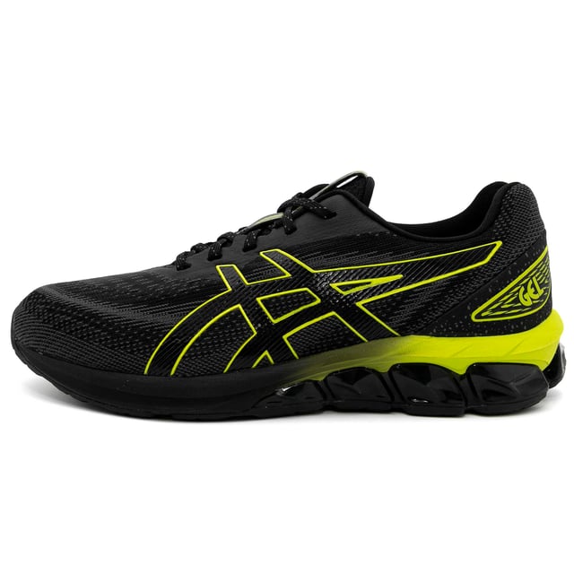 Coloris : 009 noir/lime néon Spécifications : Baskets en mesh jacquard renforcé 50% recyclé pour une meilleure ventilation et un confort optimal grâce à la technologie GEL™ conçue pour améliorer l'absorption des chocs sous le pied. Tige : Synthétique Laçage : Lacets Type de semelle : Légèrement relevée au talon