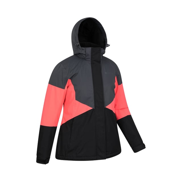 Material: 100% Polyester. Filling: Microfibre. Design: Colour Block, Logo. Fabric Technology: DWR Finish, Isotherm, Snowproof, Thermal Tested -30c. Cuff: Adjustable, Touch Fastening Tab. Neckline: Hooded. Insulated, Snowskirt. Sleeve-Type: Long-Sleeved. Hood Features: Grown On Hood, Toggle Adjuster. Pockets: 2 Side Pockets, Zip. Fastening: Full Zip, Stormflap.