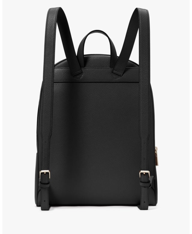 Lena Pebbled Leather Large Double Zip Dome Backpack display picture 1