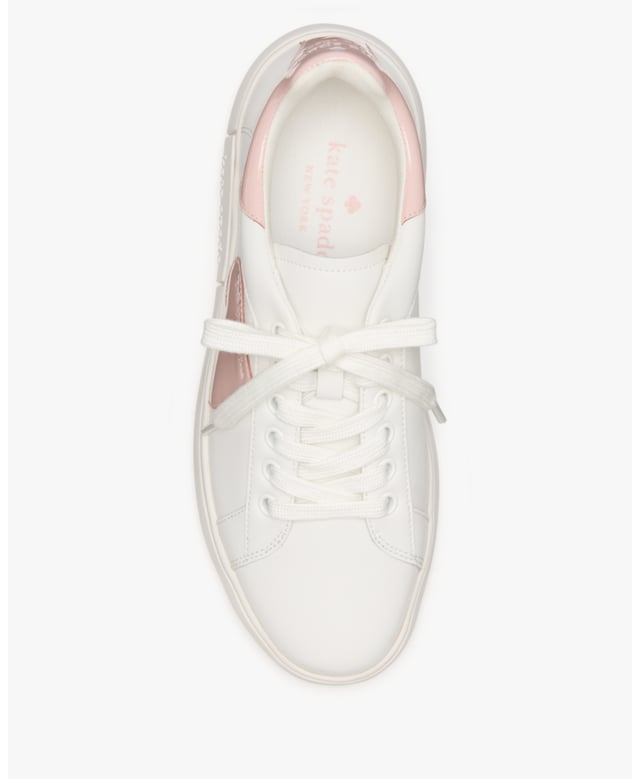 Charli Smooth Leather Sneaker, Round Toe
