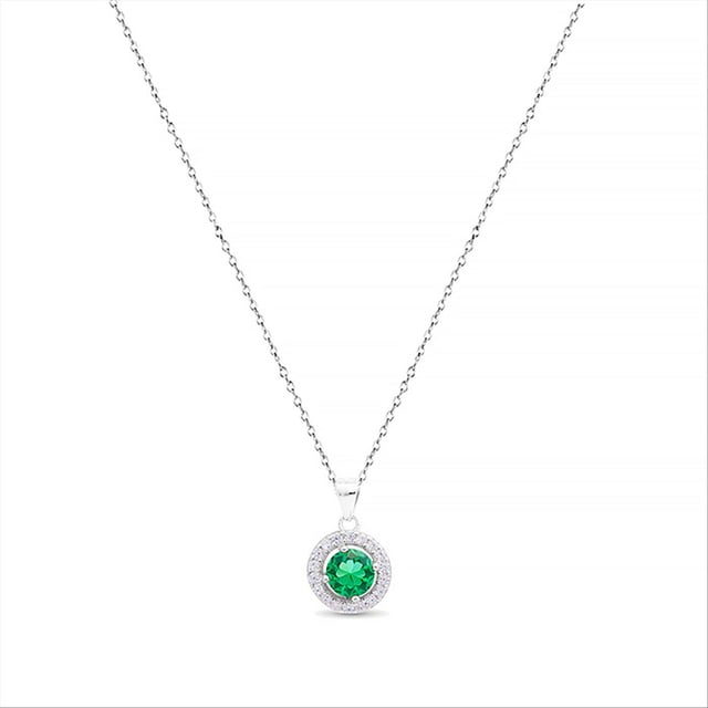 925 sterling zilveren en bergkristal smaragd en gerhodineerde edelsteen legende ketting. De naam van de serie ondersteunt het: ATELIER Colour. Sieraden die zich overgeven aan een atypisch ontwerp dat deze sensuele ontwerpen in een bevoorrechte positie heeft geplaatst: onderdeel van de garderobe van de moderne vrouw. Het ontwerp bestaat uit gekleurde zirkonia's die zorgvuldig met de hand zijn gemaakt op een 925 sterling zilveren basis.  Een herdefinitie van juweelontwerp dat zich materialiseert in strakke en eenvoudige ontwerpen. Creaties die vrouwelijke uniciteit uitdrukken: ready-to-wear.