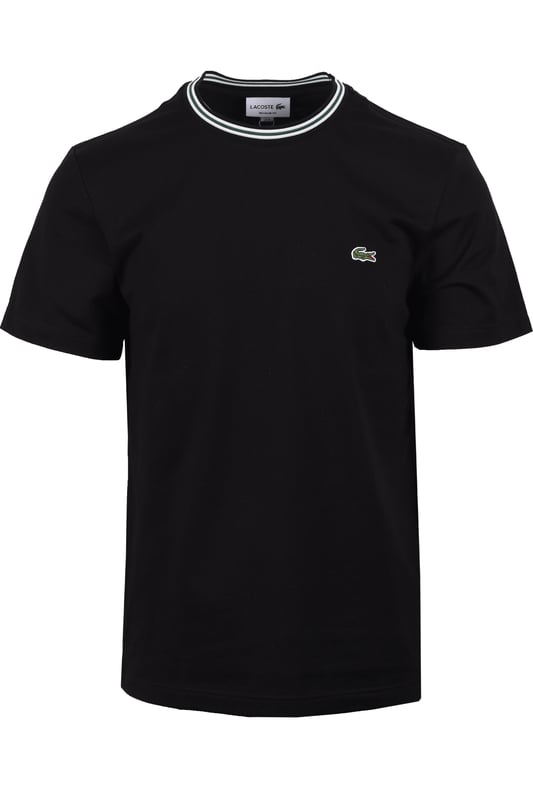 Lacoste Tipped T-shirt Black

Upgrade your everyday style with this classic black Tipped T-Shirt from Lacoste. Stylish, breathable, and versatile, this short-sleeved essential is perfect for any occasion, from weekend outings to your daily commute. It's sure to become your new go-to staple.
 
Features

Classic Lacoste Design: Showcasing the iconic Lacoste branding, this t-shirt exudes timeless style.   
Intricate Detailing: The tipped trims add a touch of sophistication and visual interest.   
Premium Quality: Crafted from 100% breathable cotton, ensuring all-day comfort.   
Versatile Style
Style code: TH9903