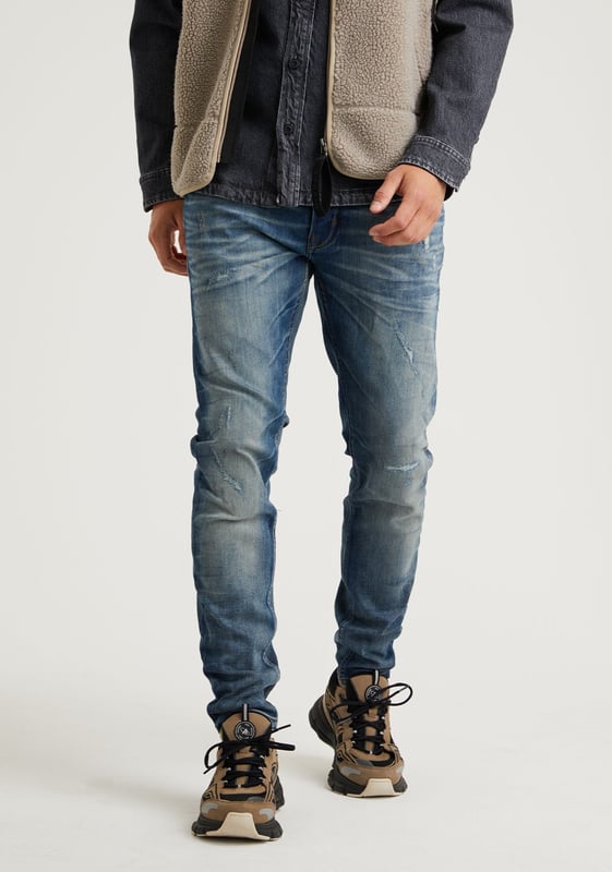 EGO Vann 5-Pocket jeans, Stretch jeans, Knoopsluiting, Stone wassing, CHASIN' branding