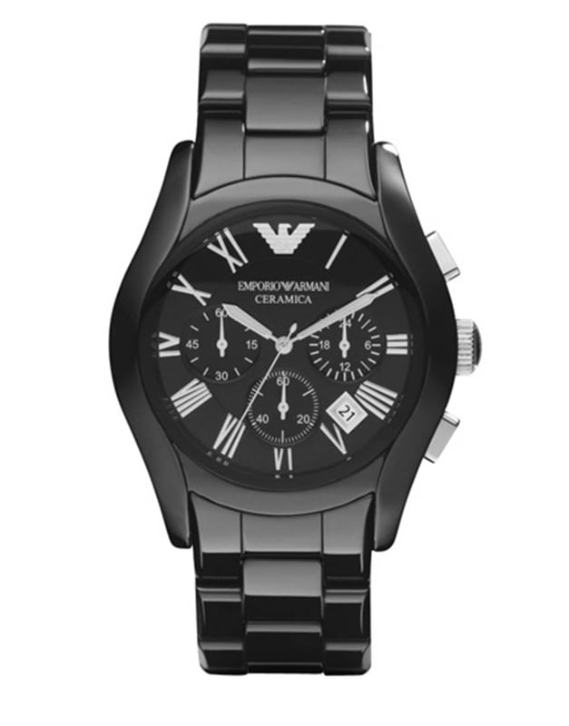 Emporio armani ar1400 chronograph on sale black ceramic watch