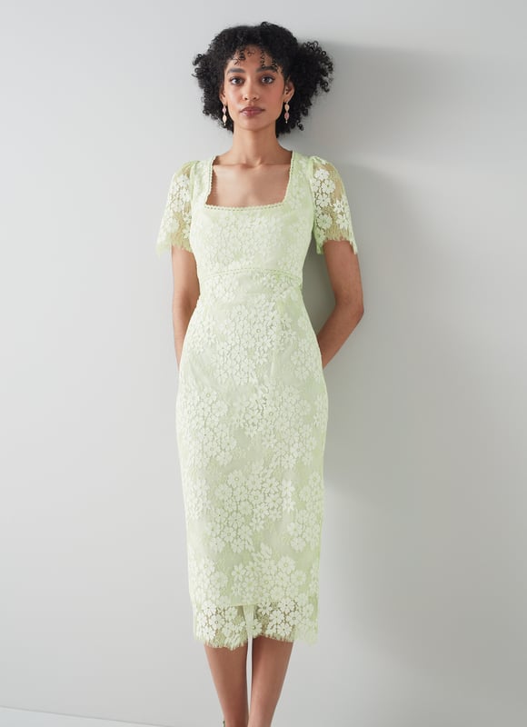 LK Bennett Posy Dresses Pistachio