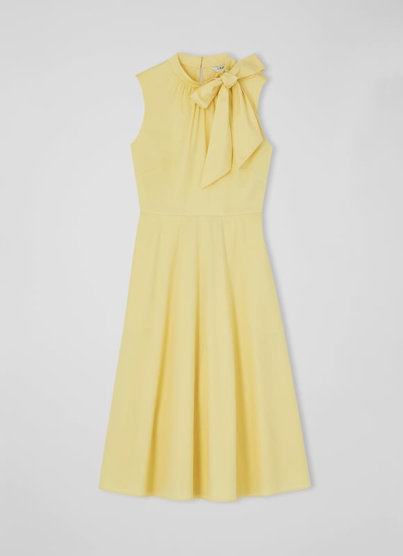 LK Bennett Freud Dresses Soft Lemon