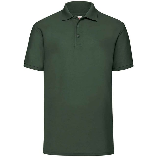 65% Polyester, 35% Katoen. Stof: Pique. Ontwerp: Eenvoudig. Halslijn: Platte gebreide kraag, Geribd, Getapet, Omgeslagen kraag. Manchet: Plat gebreid rib. Mouwtype: Korte mouwen. Hem: Tweelingnaaldsteek. Placket met 3 knopen, Onderhoudsvriendelijk, Verstevigde schouders, Zelfkleurige knopen, Scheurlabel, Schouder met dubbele naald. Pasvorm: Klassiek. 180gsm. Duurzaamheid: Amfori, Better Cotton Initiative, BSCI, Fair Labor Association, Oeko-Tex Standard 100 Gecertificeerd, WRAP Gecertificeerd.