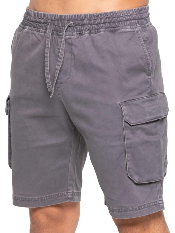 Conjunto de ropa Enzo Mens Cargo. Manga larga, cremallera, cuello, sobrecamisa carga. Dos bolsillos de carga planos delanteros con cierre Velcro. Dos bolsillos laterales. Adornos cosidos en mangas y dobladillo. Conjunto completado con pantalones cortos de carga. Cintura elástica con cordón ajustable. 5 Diseño de bolsillo. 2 bolsillos laterales, 2 bolsillos cargo con cierre Velcro. Bolsillo trasero único con costura. Media altura, pantalones cortos de ajuste regular.