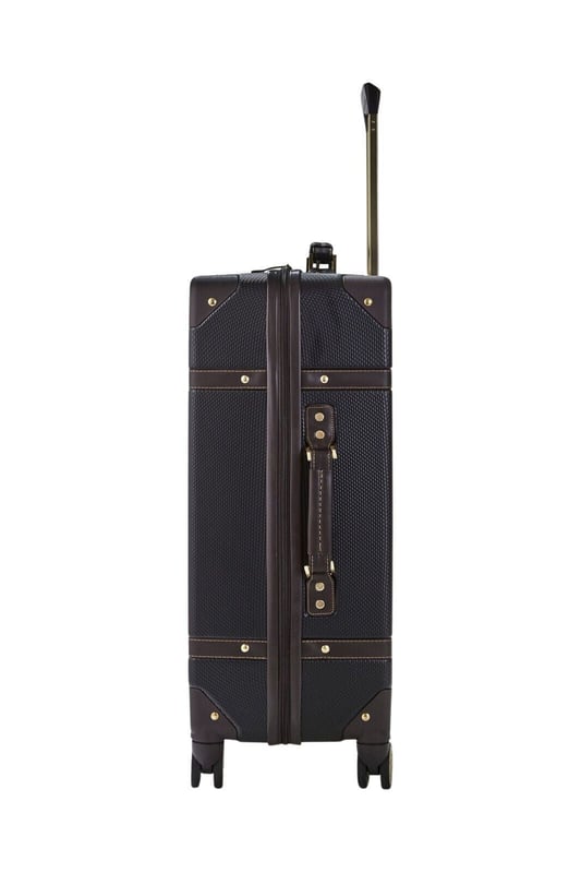 Introducing the Vintage Hard Shell Suitcase - a fusion of timeless aesthetics and modern functionality, exclusively designed for Modern Explorers. This trunk-inspired masterpiece marries classic charm with lightweight construction and robust durability.

Product Design Features:

Classic Meets Contemporary: The Vintage Hard Shell Suitcase seamlessly blends classic and contemporary design elements, embodying timeless elegance and modern convenience.
Effortless Mobility: With eight smooth-rolling wheels and a telescopic handle, this suitcase offers effortless gliding, ensuring you navigate through your adventures with ease.
Ultimate Protection: Crafted from impact-resistant hard shell ABS material, this suitcase provides ultimate protection for your belongings, while reinforced corners safeguard against the rigors of baggage handling.
Security Without Compromise: An integrated Travel Sentry-approved TSA combination lock ensures security without compromise, offering peace of mind throughout your journey.
Thoughtful Interior: Experience luxury within, featuring soft-touch lining, a mesh divider section, and a zipped pocket for organized packing. Additionally, a convenient zipped inside pocket and elasticated packing straps keep your belongings securely in place during your explorations.
Elevate your travel experience with the Vintage Hard Shell Suitcase - a symbol of style, durability, and convenience for the Modern Explorer.

Sizes:

Cabin: 55 x 35 x 22cm, 3kg
Medium: 68 x 45 x 26cm, 4kg
Large: 78 x 50 x 29cm, 5kg
Set of 3 Sizes: Cabin+ Medium+ Large. Note: This product comes in set of multiple sizes, and you will get all the sizes seen in the images