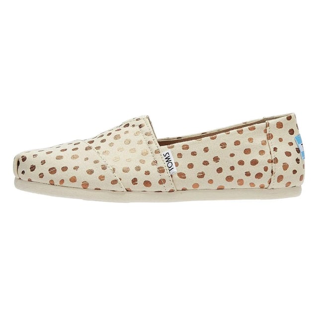 Rose gold top polka dot toms