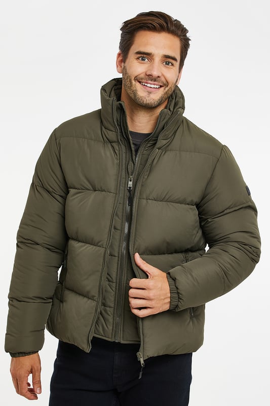 Threadbare matrix tech puffer jacket sales