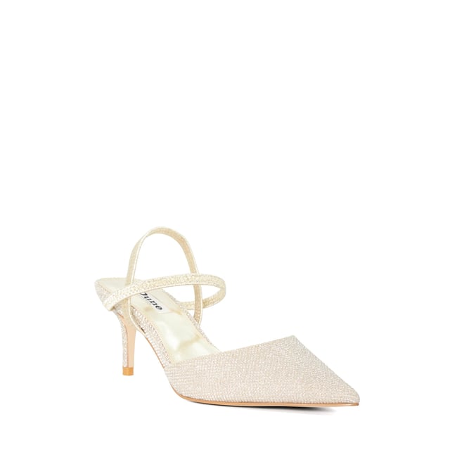 Dune Ladies Classical - Stiletto Heeled Courts Revamp your occasion edit with our Classical courts. Set on a medium stiletto heel, this design is certain to become the focal point of your ensembles. Detailed with an elasticated slingback for a comfortable fit, this point-toed silhouette will refresh your looks in an instant.