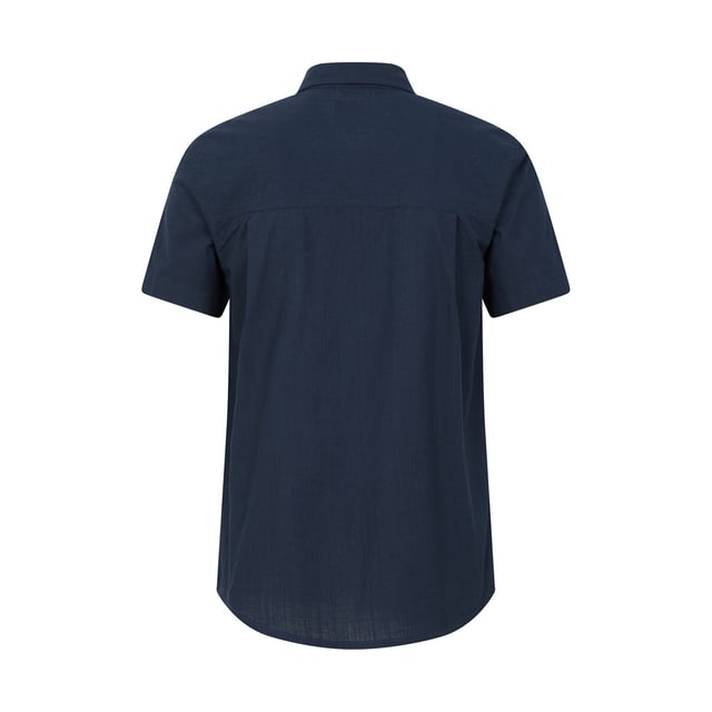Buitenste materialen: 100% katoen. Voering: 100% polyester. Stof: Slub. Voering: Gaas. Ontwerp: Textuur. Zakken: 1 borstzak, ritssluiting. Bevestiging: Knop. Mouwtype: Korte mouwen. Halsuitsnijding: Omgeslagen kraag. Stoftechnologie: Ademend, Lichtgewicht. 7 Knopensluiting.