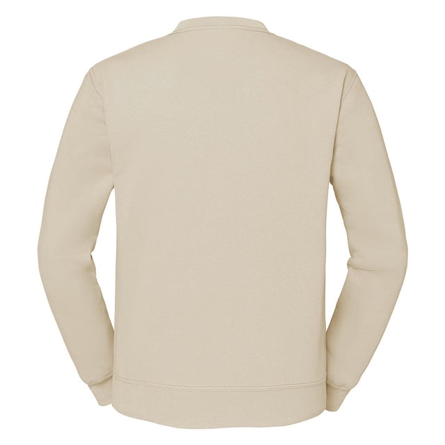 Material: 80% cotton/20% polyester. Cotton/elastane ribbed collar, cuffs and hem. Shoulder to shoulder taping. Cut out label. WRAP Certified Production.