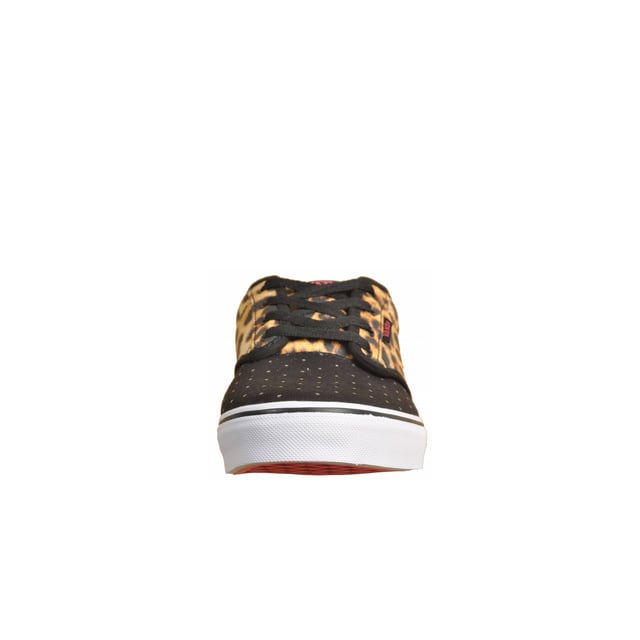 Vans Atwood Schnürung schwarze Leinwand Kinder Plimsolls K2UDG6
