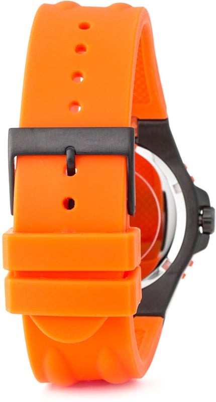 Diese Guess Overdrive Multi Zifferblatt Uhr für  Herren ist das perfekte Accessoire zum tragen oder verschenken. Ihr Schwarz 44 mm Rund Gehäuse kombiniert mit dem bequemen Orange Armband aus  Gummi garantiert, dass Sie diese atemberaubende Uhr kompromisslos genießen werden. Angetrieben von einem hochwertigen Quarz Uhrwerk und wasserdicht bis 10 bars, läuft Ihre Uhr stets weiter. Diese modische, sportliche Uhr mit speziell designed lünnette ist gut für jeden Geschenk!- Die Uhr verfügt über eine kalenderfunktion: Tag-Datum, Leuchtzeiger und 24-Stunden-Anzeige Orange Gummiband mit Dornschließe/ Armbandabmessungen: Länge: 25 cm, Breite: 24 mm Gehäuse Ø: 44 mm, Gehäuse Höhe: 7 mm und Gehäusefarbe: Schwarz/ Zifferblattfarbe: Schwarz