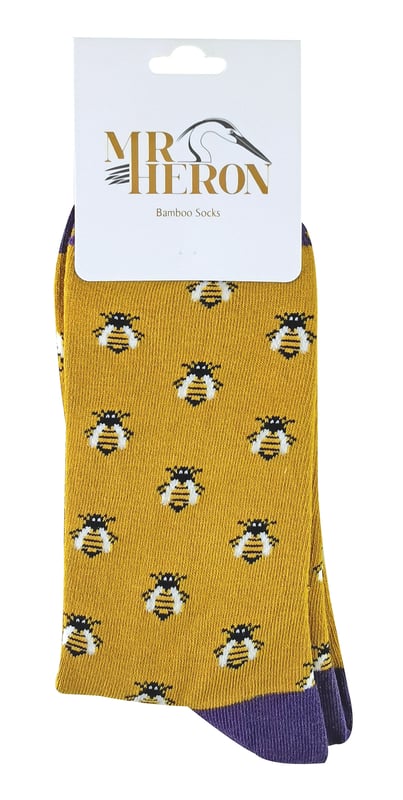 MR HERON MENS ANIMAL SOCKSIf you're searching for fun and colourful socks to gift a man, look no further with these funky, creative animal themed socks!Available in Octopus, monkeys, zebras, pandas, and more, these socks are the perfect present to any animal lover. They also feature a colourful toe and heel design which adds a splash of colour to your sock collection.Ideal for work or leisure, these socks feature prints of different animals which allows you to pick your favourite! They are made from 54% Bamboo, 22% Cotton, 16% Polyester, 6% Nylon, 2% Elastane.These socks are available in 6-11 UK and are safely machine washable. Do not dry clean, Do not iron, Do not bleach.Extra Product Details- Mens Animal Socks- Novelty Socks- Ideal Gift- Bamboo Socks- Super Soft Touch- Coloured Toe and Heel- 6-11 UK