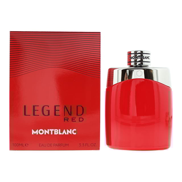 Legend Red is a woody citrus fragrance for men, which was launched in 2022 by Montblanc. The fragrance contains top notes of Blood Orange, Grapefruit and Cardamom; with Middle Notes of Cedar, Clary Sage and Juniper Berries; and base notes of Atlas Cedar, Mahogany and Tonka Bean. The scent is an easy to wear and fresh masculine scent.