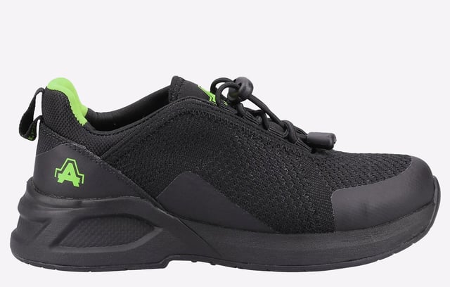 The AS610 Ivy is a women's safety shoe with a 100% recycled woven mesh upper. Its safety features include a steel toe cap and an anti-penetration non-metallic midsole.
- Recycled Breathable, Abrasion Resistant Woven Upper Sewn with Recycled Threads- Recycled Soft Touch/Stretchy Lycra Lining- Low Sew Upper (Minimal Seams)- Pull on Recycled Nylon Webbing Loop at the back- Heat Bonded TPU Toe & Heel Guard- Recycled Mesh Lined Removable PU Footbed- Dual Density Phylon Midsole Enhances Comfort and Reduces Fatigue- 10% Recycled Rubber in Outsole- Non-Marking Outsole- Oil Resistant Outsole