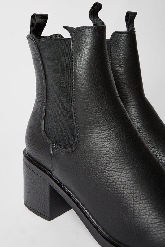 Faith mid heel chelsea boot deals