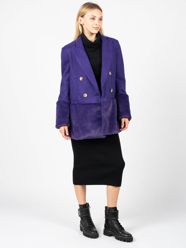 Märke: Silvian Heach, Kodmodeller: CVA22028GC | Nichiren, Färg: Purpur, Stil: loose fit