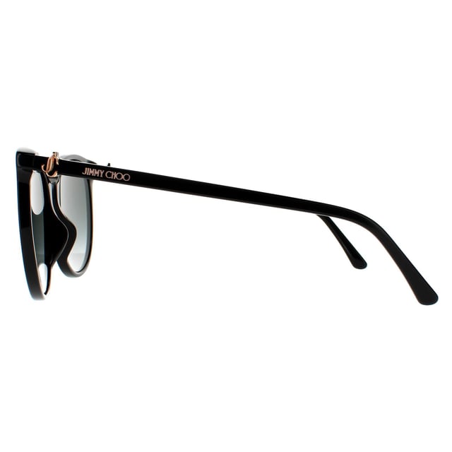 Jimmy Choo Sunglasses ILANA/F/SK 26S 9O Black Copper Dark Grey Gradient are a feminine round style crafted from lightweight acetate. The hinges feature a crystal shaped J with the slim temples featuring the Jimmy Choo logo for brand authenticity.