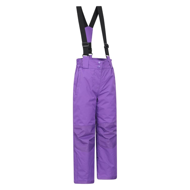 100% Polyester. Fabric: Double Layer. Pockets: 2 Side Pockets, Welted, Zip. Adjustable Braces, Belt Loops, Detachable Braces, Reinforced Knee, Scuff Guards, Side Zip Ankles, Snow Gaiters, Touch Fastening Closure. Fabric Technology: Durable, DWR Finish, High Warmth, Snowproof, Water Resistant. Design: Logo. Waistline: Part Elasticated. Fastening: Pull-On, Stud.
