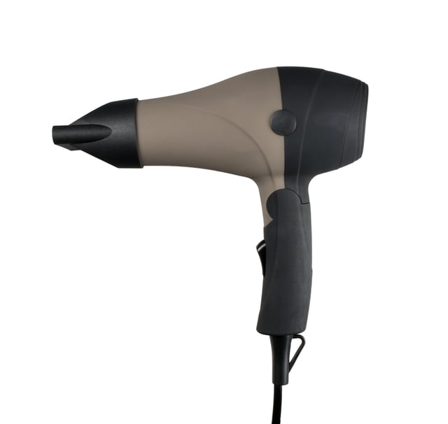 Secador plegable y compacto de gran potencia de 1000W y alto rendimiento ideal para llevar de viaje. Selector de 2 velocidades. Protección para el sobrecalentamiento. Gancho para colgar. Incluye una boquilla profesional.