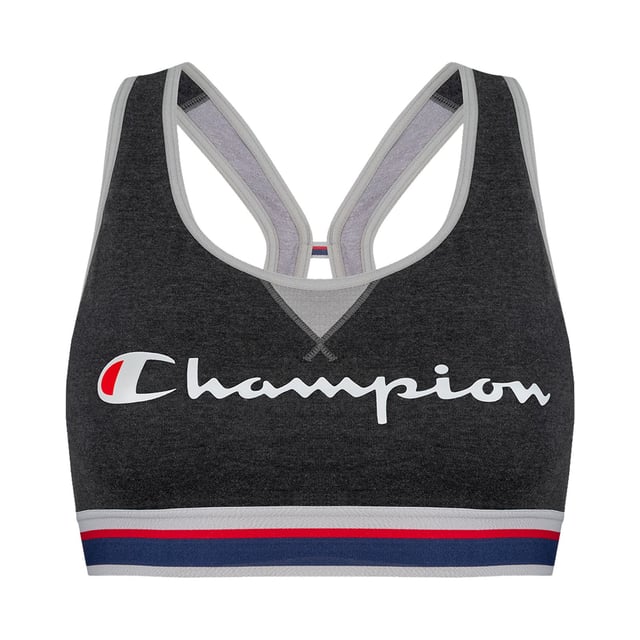 Damen Bustier von der Marke Champion.
Rutschfeste Träger.
Bewegungskomfort durch Racerback. 
Breites Unterbrustband sorgt für guten Halt.