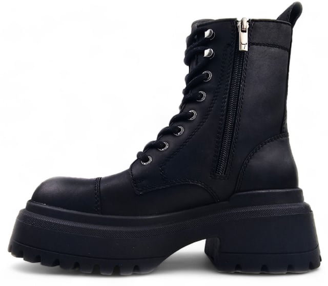 Windsor Smith Leather Chunky Combat Boots Destroy