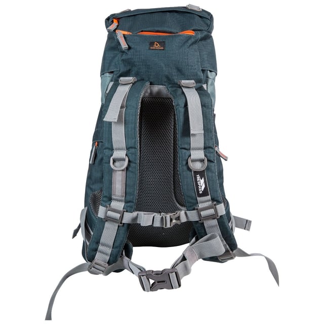 Ryggsäck på 33 liter. Justerbar längd på bålen. Vadderade axelremmar. Stödjande ryggsystem och vadderat höftbälte. Regnskydd ingår. 100% 600D Ripstop/PVC.