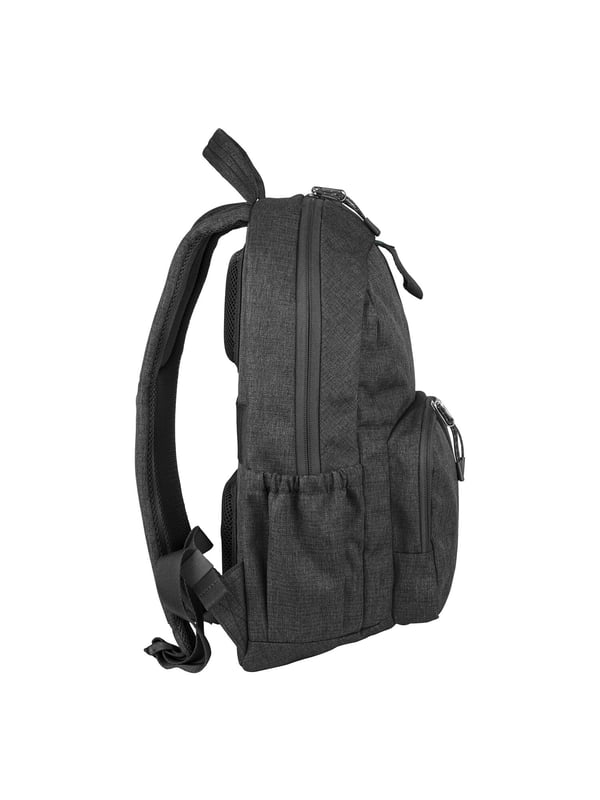 Unisex rugzak met ritssluiting. twee open binnenzakken. één voorkant met ritssluiting en twee open zijvakken met externe vakken. ontbrekende schouderband.  Handvat van gerecycled polyethyleentereftalaat. een binnencompartiment.  extern materiaal. polyester binnenkant. Afmetingen: 29x42,5x14 cm. Modeproduct