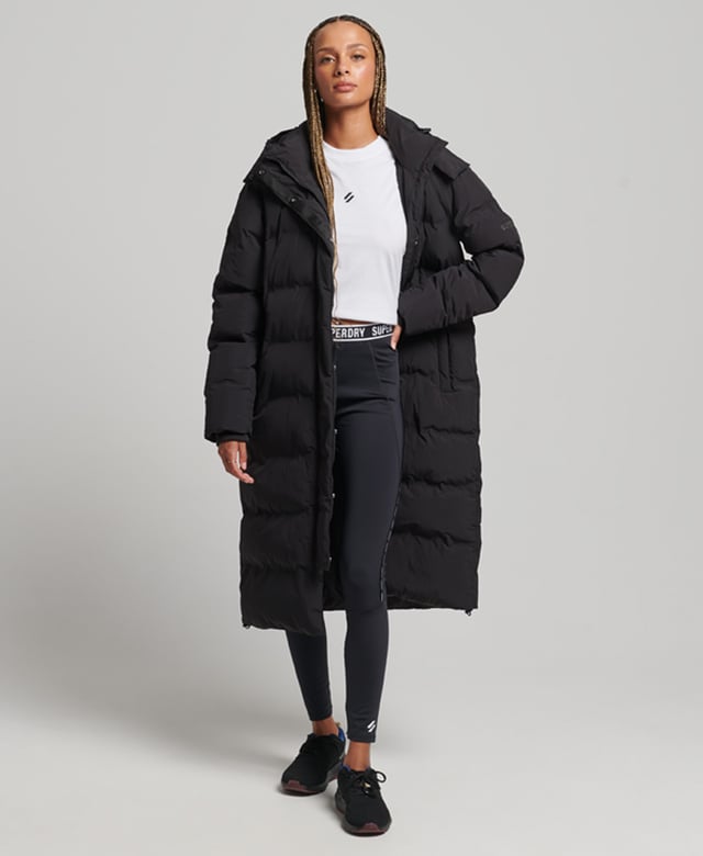 Superdry Train Longline Padded Jacket