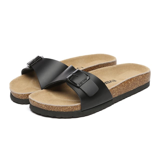 EVER AU Women Swan Leather Easy Slip-On Sandals - Black Leather Introducing the Swan Slides: designed for top-tier comfort and style. Constructed with premium cow suede and equipped with adjustable buckled straps to accommodate various foot shapes. Offered in white and dark brown, these adaptable sandals are ideal for vacations, beach trips, or daily use.
Product No. EAU5005
Description: - Leather Upper - Cowhide Midsole - EVA Sole