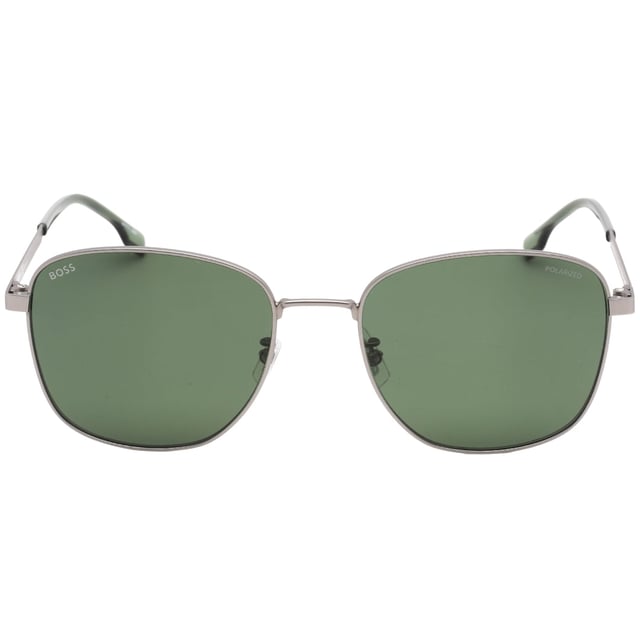 Hugo Boss Silver Sunglasses, Lens Width = 57mm, Nose Bridge Width =19mm, Arm Length = 145mm, Sunglasses, Sunglasses Case, Cleaning Cloth and Care Instructions all Included, 100% Protection Against UVA &amp; UVB Sunlight and Conform to British Standard EN 1836:2005, Silver Sunglasses
